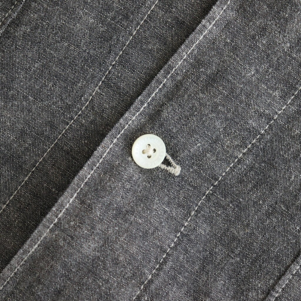 CHAMBRAY WORKADAY LS SHIRT #BLACK(FADE) [PMAT-LS05]