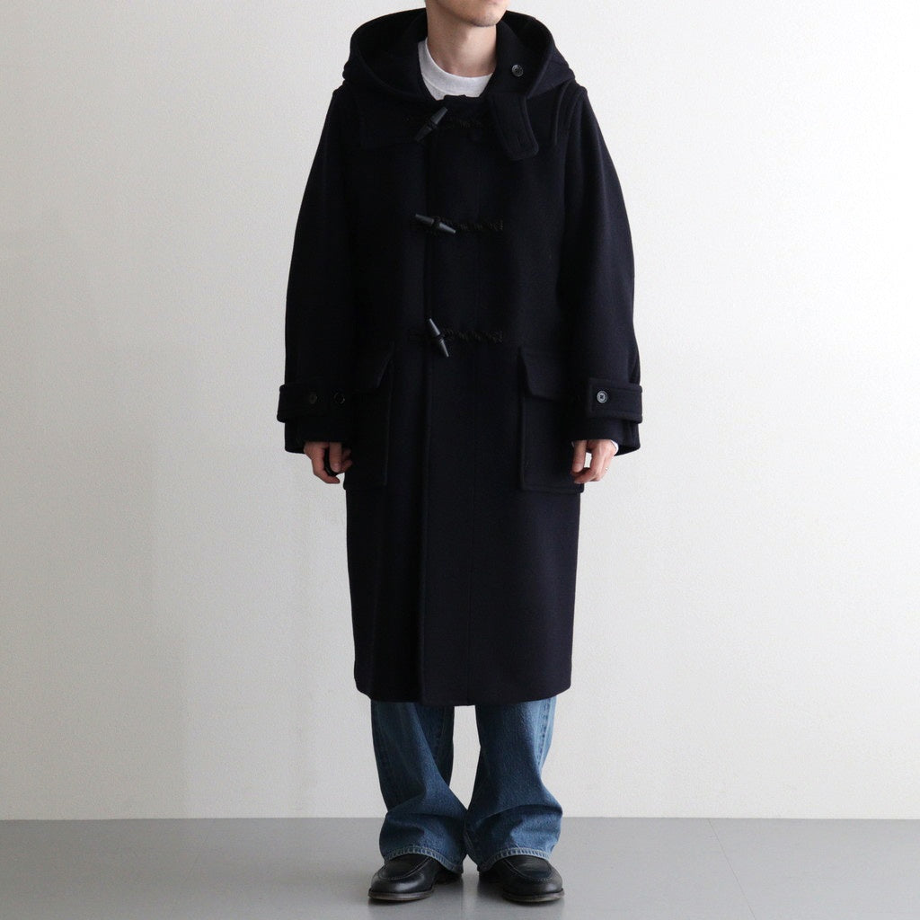 Wool Felton Duffle Coat #DarkNavy×Black-toggle [bROOTS25F2]