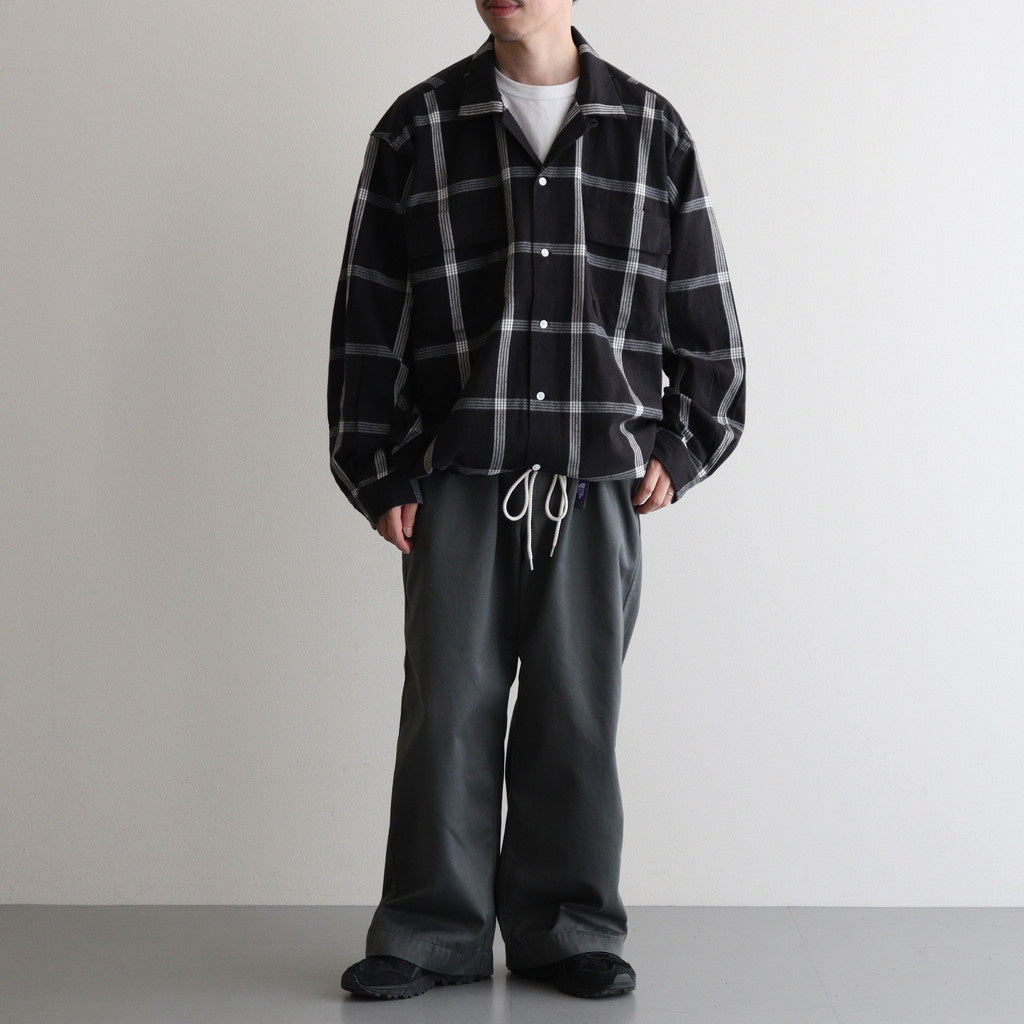 Flannel PALAKA Check Shirt #Black [S25FG016]