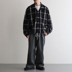 Flannel PALAKA Check Shirt #Black [S25FG016]
