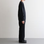 32G SMOOTH WOOL CLASSIC CREW NECK #CHARCOAL BLUE [BN-25FM-020]