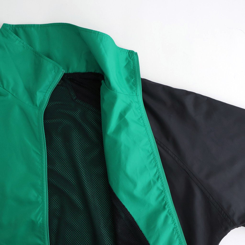 PANEL COLOR TRACK JACKET #BLACK/GRN [DNS26B02]