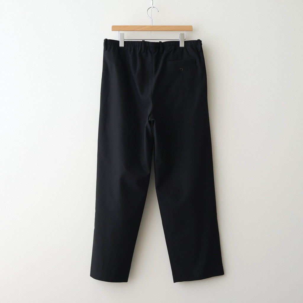 DOUBLE PLEATED EASY TROUSERS #BLACK [A26A93PT02C]