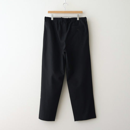 DOUBLE PLEATED EASY TROUSERS #BLACK [A26A93PT02C]
