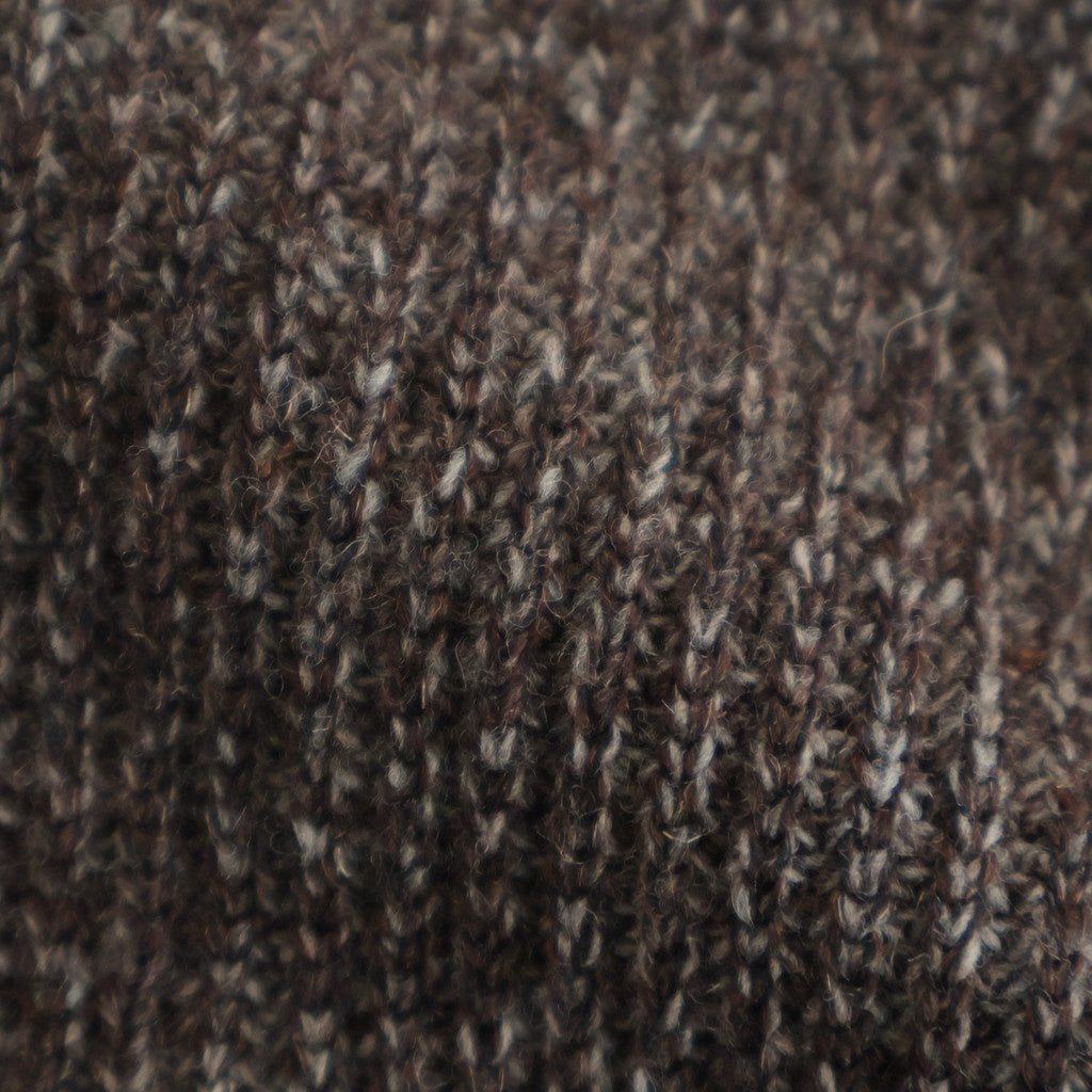 BLENDED KEMPI WOOL RAPEL CARDY #BARK [252OJ-KN03]