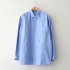 Regular Collar Wind Shirt #Sax [S26SG082]