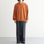 Co/Silk Nep Harf-zip P/O #DustyOrange [BHS25S037F26]