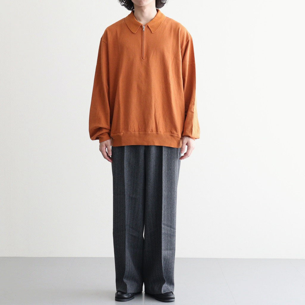 Co/Silk Nep Harf-zip P/O #DustyOrange [BHS25S037F26]