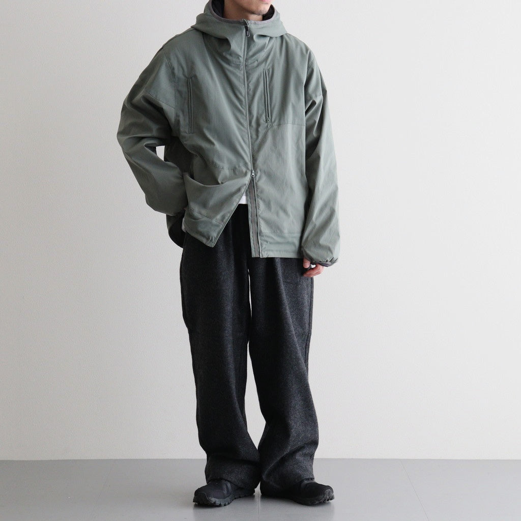 Wool Nylon Melton Pants #Charcoal [S26FC053]