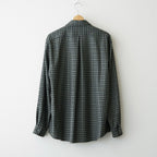 ZIP SHIRT #MOSS GRAY CHECK [A26C17SH03C]