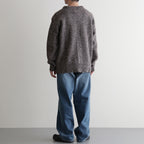 British Wool Crew Neck Knit Made by macalastair #Light Graphite×Gritstone [6033-1302]
