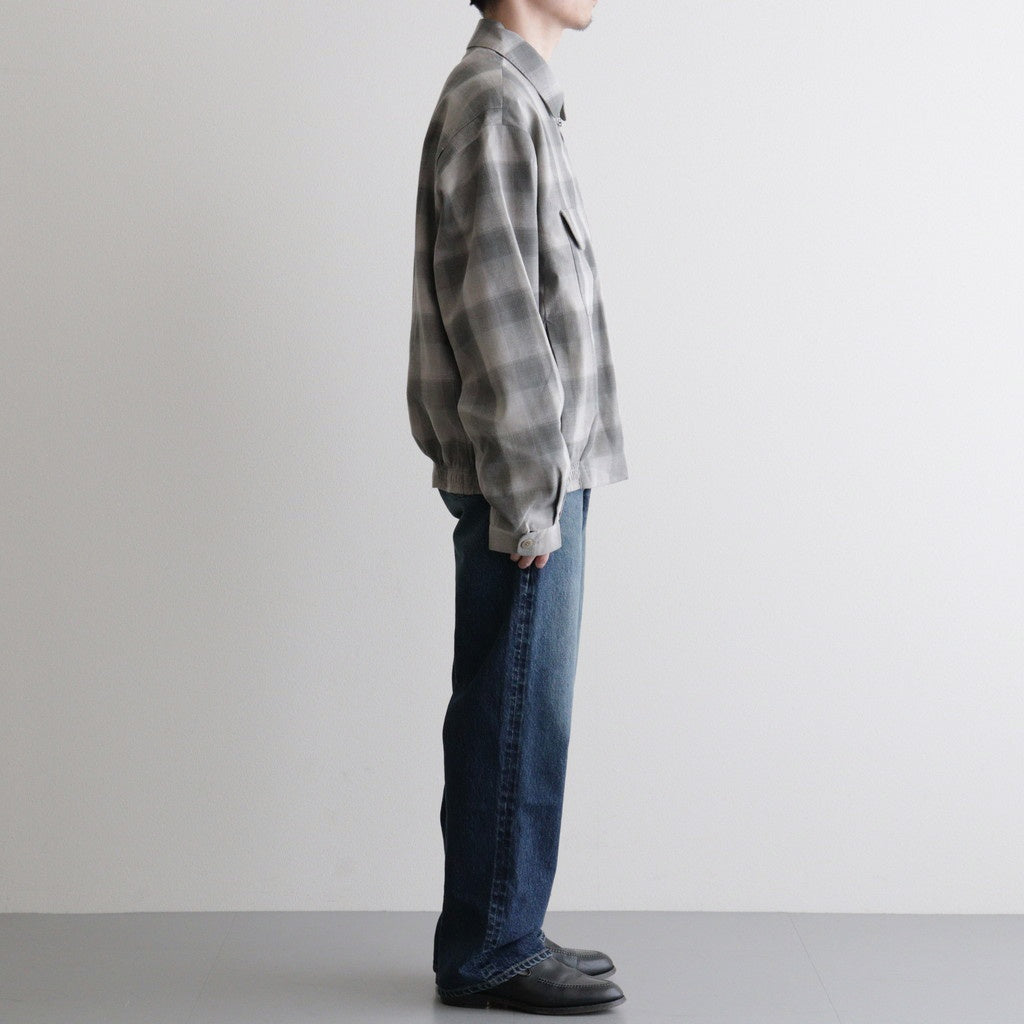 PLEATED-POCKET RICKY JACKET #GRAPHITE PLAID [261OJ-JK07]