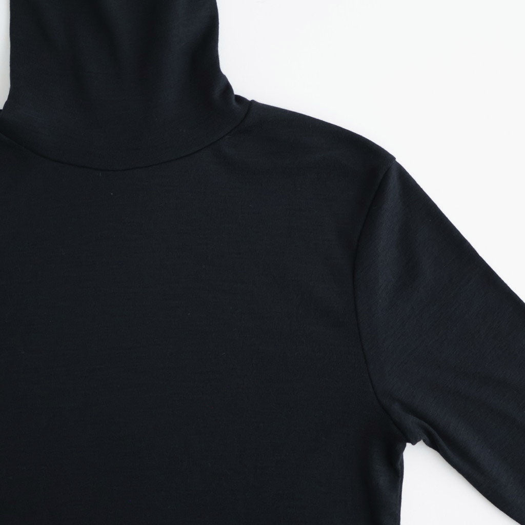 Wool Rib Turtle Neck #Black [BHSW24F12F26]