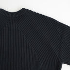 SIGNATURE CREW NECK #CHARCOAL BLUE [BN-25FM-038]