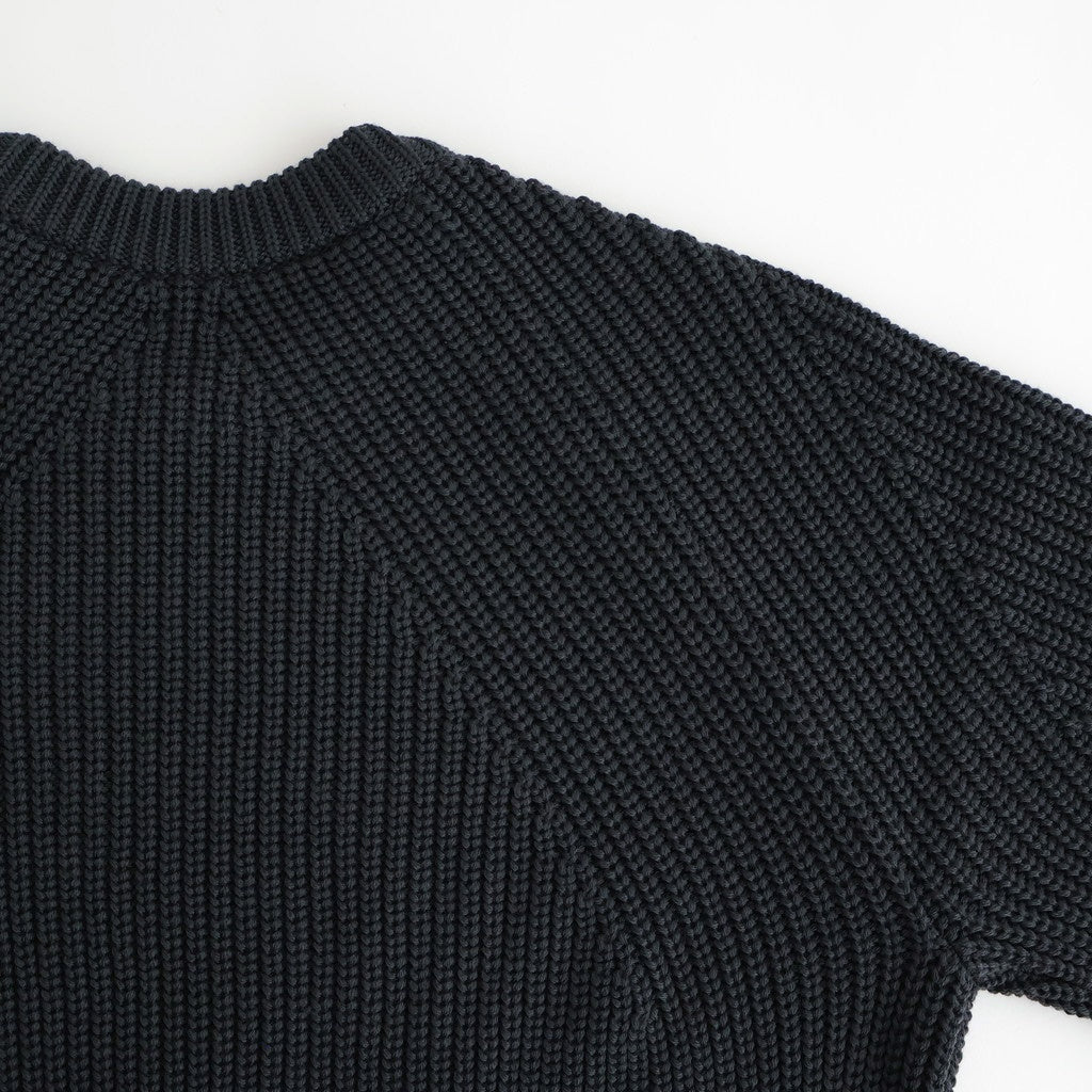 SIGNATURE CREW NECK #CHARCOAL BLUE [BN-25FM-038]