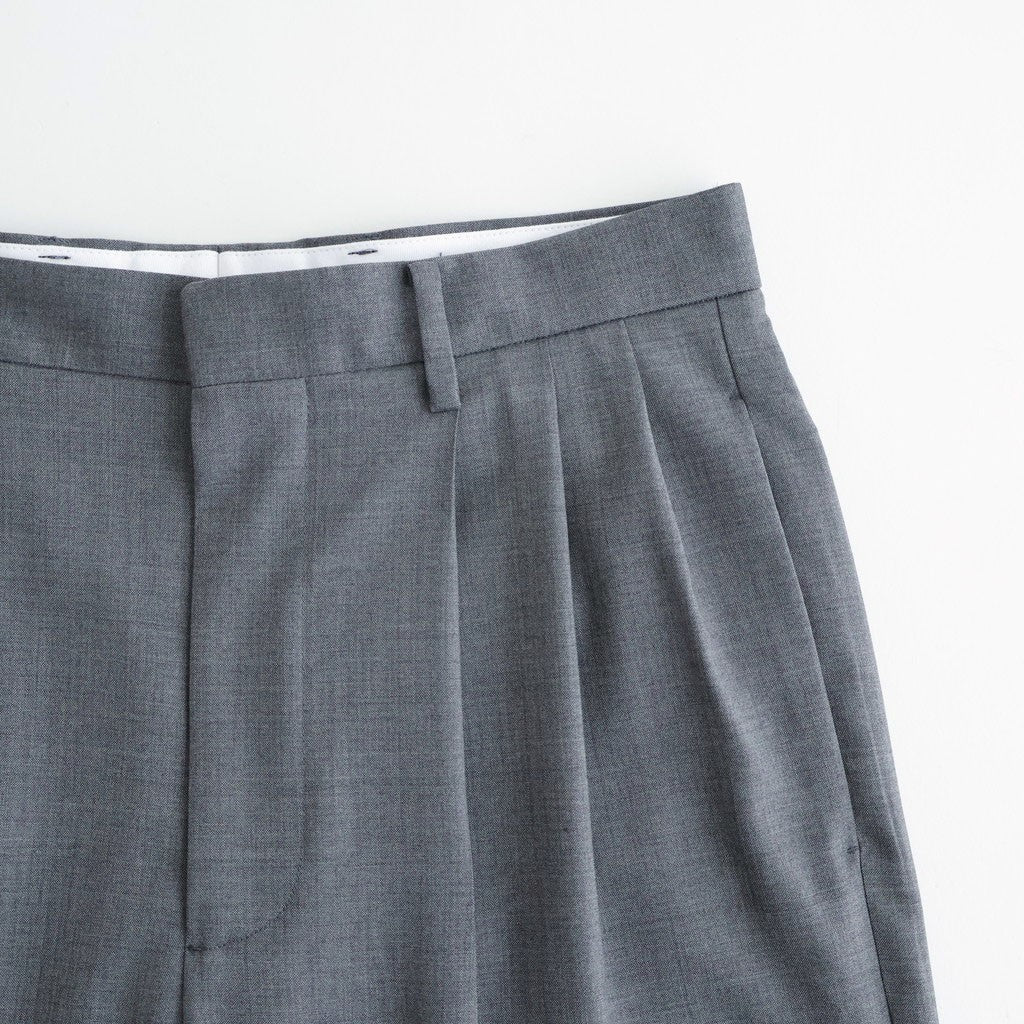 SUPER120'S CHAMBRAY WOOL 3TACK TR #020 GREY [16861 40031]