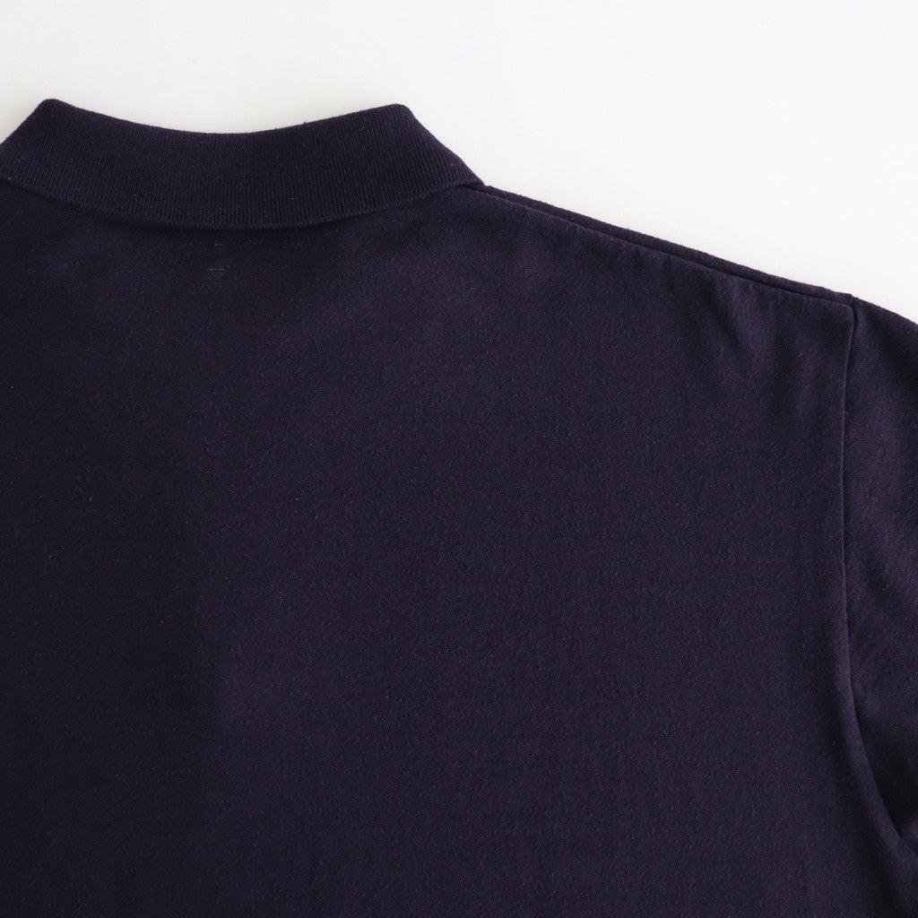 Co/Silk Nep Harf-Zip Shirt #DarkPurple [BHS25S037]