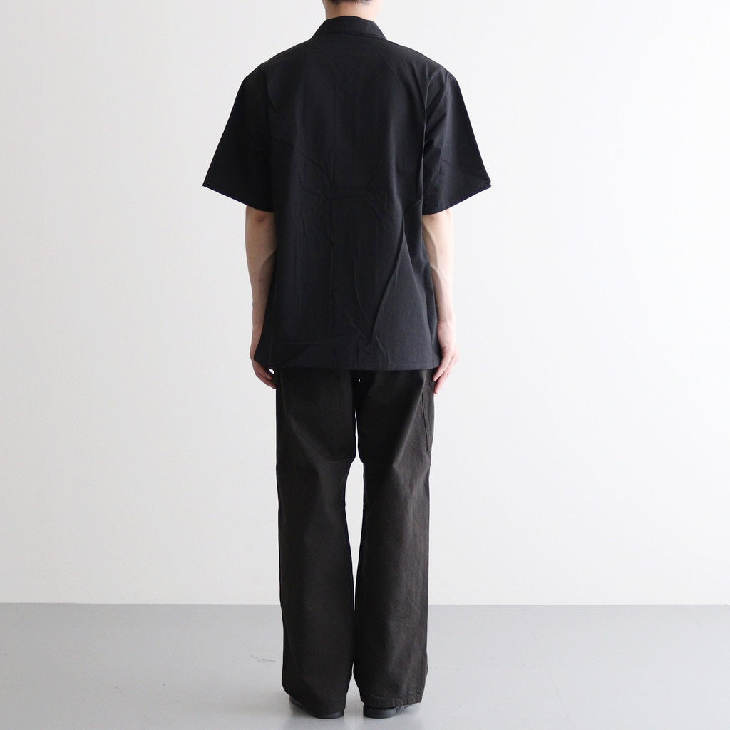 SILK NEP CLOTH SOUVENIR SHIRTS (Short-sleeve) #ONYX [251OJ-SH14]