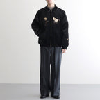 STUNNING VELVET SOUVENIR JACKET(Niwatori to Hiyoko) #ONYX [252OJ-JK12]