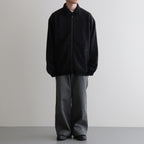 POLARTEC Wool Fleece Sweater Jacket #Black [N25FA051]