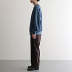 FLAT TAPERED TROUSERS #DARK BROWN [A24C17PT01C]