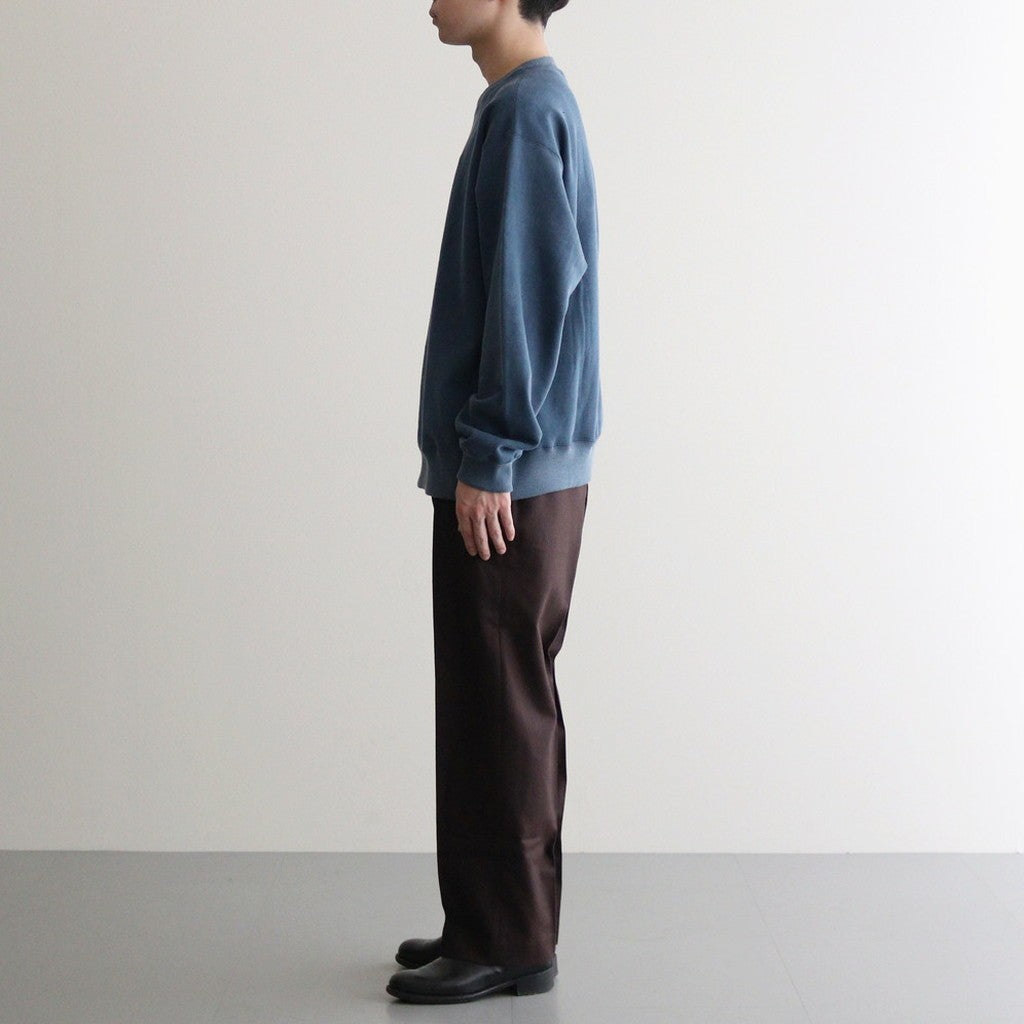 FLAT TAPERED TROUSERS #DARK BROWN [A24C17PT01C]