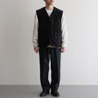 PRINTED CORDS GAME-KEEPER VEST #MARINE BLACK [242OJ-VT03]