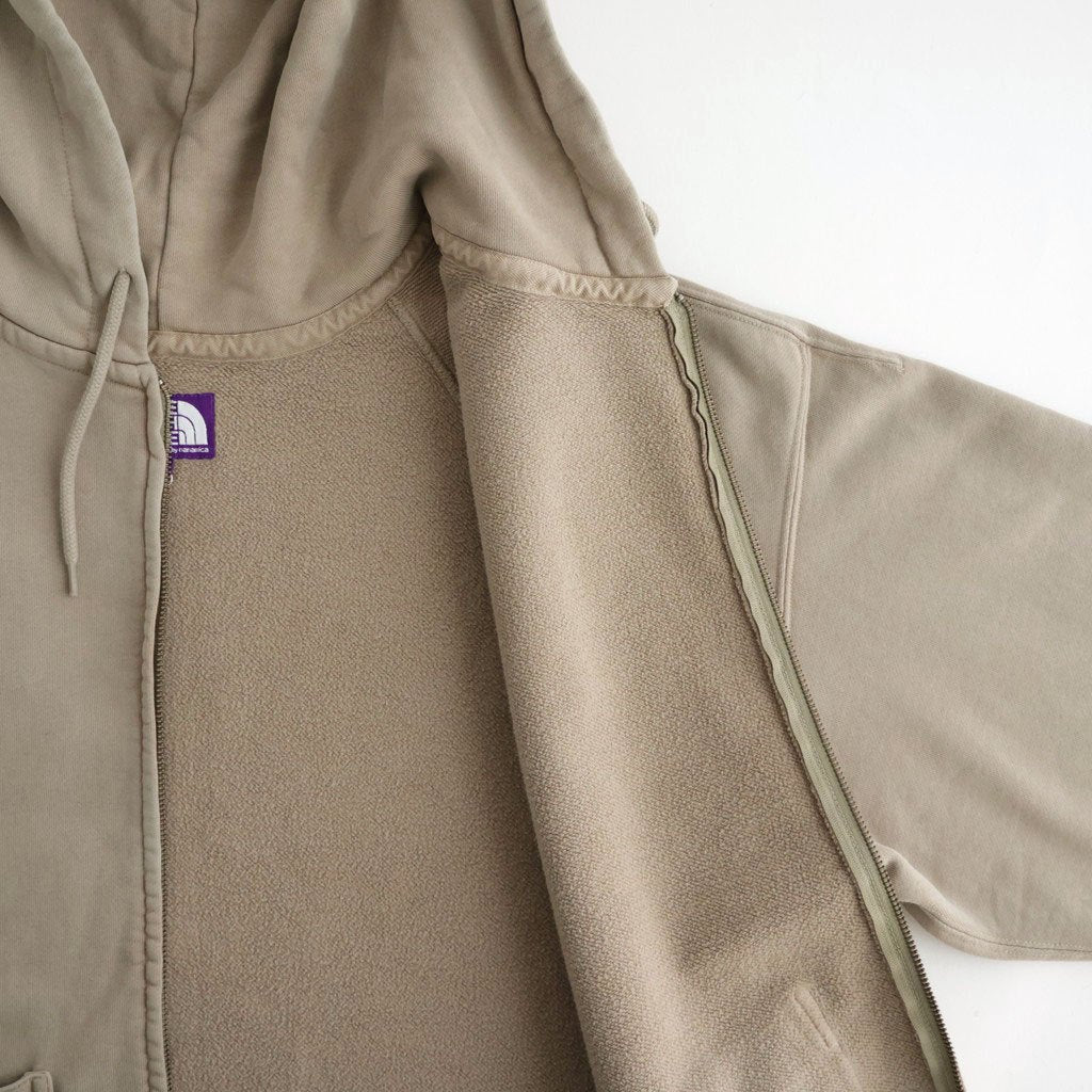 Garment Dyed Field Zip Up Hoodie #Beige [N26FH057]