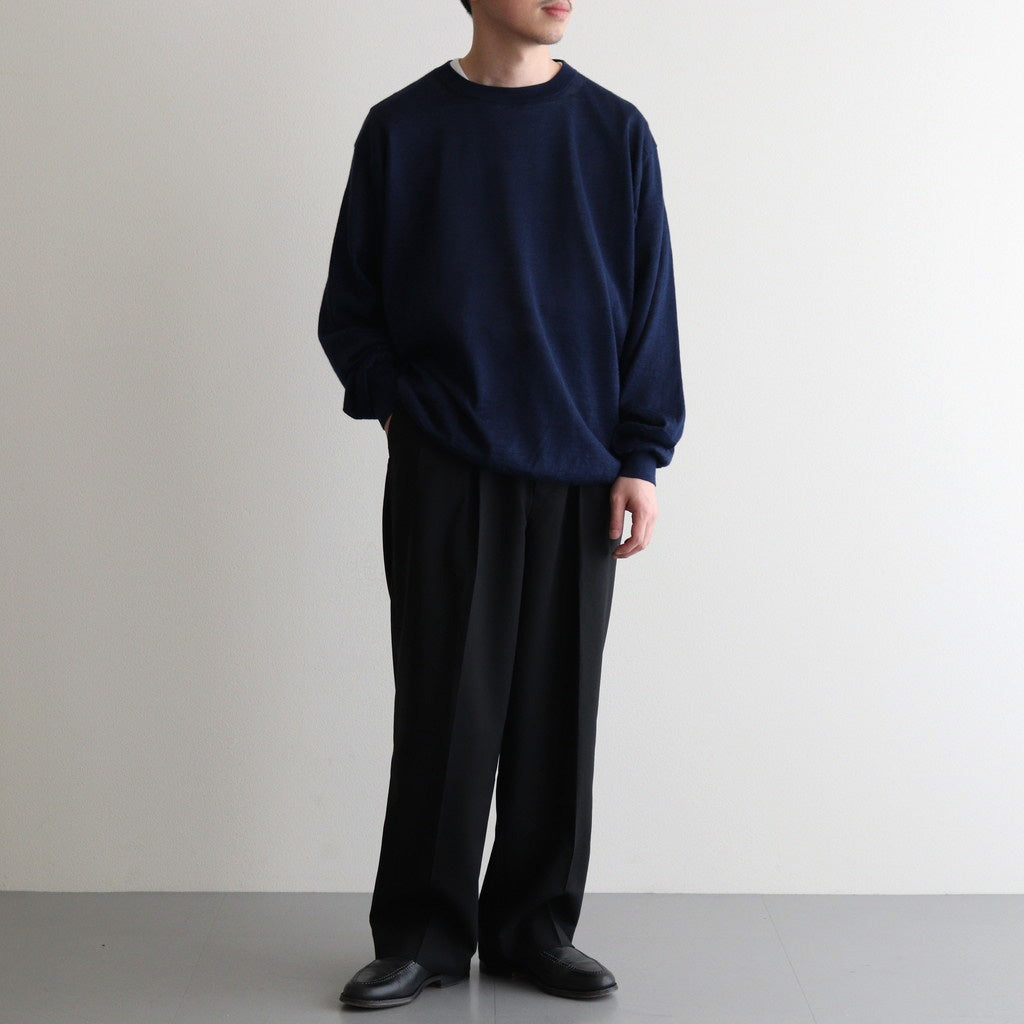 CHOMA CREW NECK #DARK BLUE [BN-25SM-058]