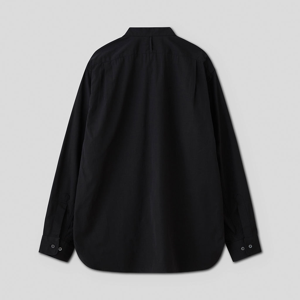 BAND COLLAR DRESS SHIRT #CHARCOAL [PM-LS02]
