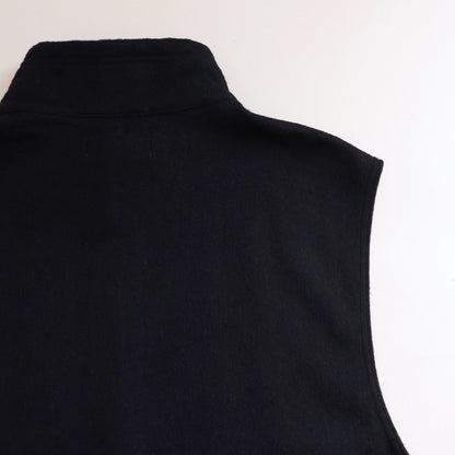 ZIP UP VEST #DARK NAVY [M24D10BL02A]