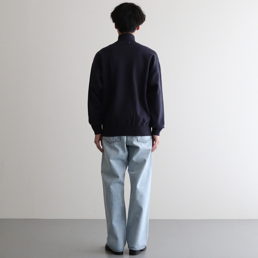 ORGANIC COTTON BLEND HEAVY WEIGHT FLEECE BZ #NAVY [16542 25342]