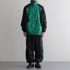 PANEL COLOR TRACK PANTS #BLACK/GRN [DNS26P02]