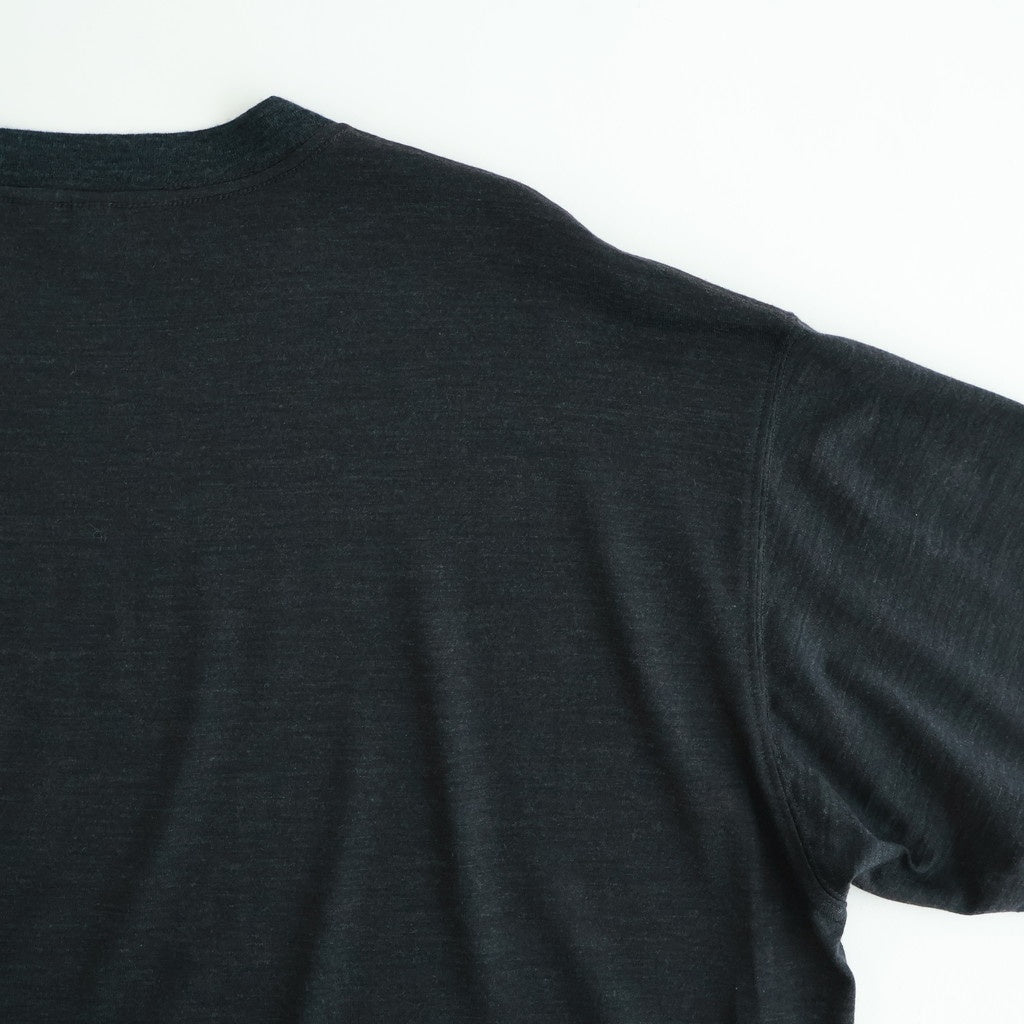 Washable Japanese Merino L/S Tee #CHARCOAL [SM61MC002]
