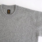 CASHMERE FOX CREW NECK #GRAY [BN-25FM-053]