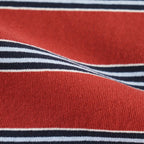 BORDER LONG SLEEVE TOP #N.REDxSAX [PMAT-CL02]