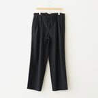 DOUBLE PLEATED EASY TROUSERS #BLACK [A25C04PT02C]