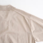 CARIBBEAN SEAISLAND COTTON POLO SHORT SLEEVE #GREIGE [BN-26SM-064]