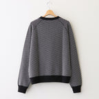 RAGLAN CREW NECK #BLACK×IVORY [M25C15CS02C]