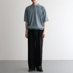 Washi Cotton Knit Polo Shirt #BLUE [NEP-SS2530M]