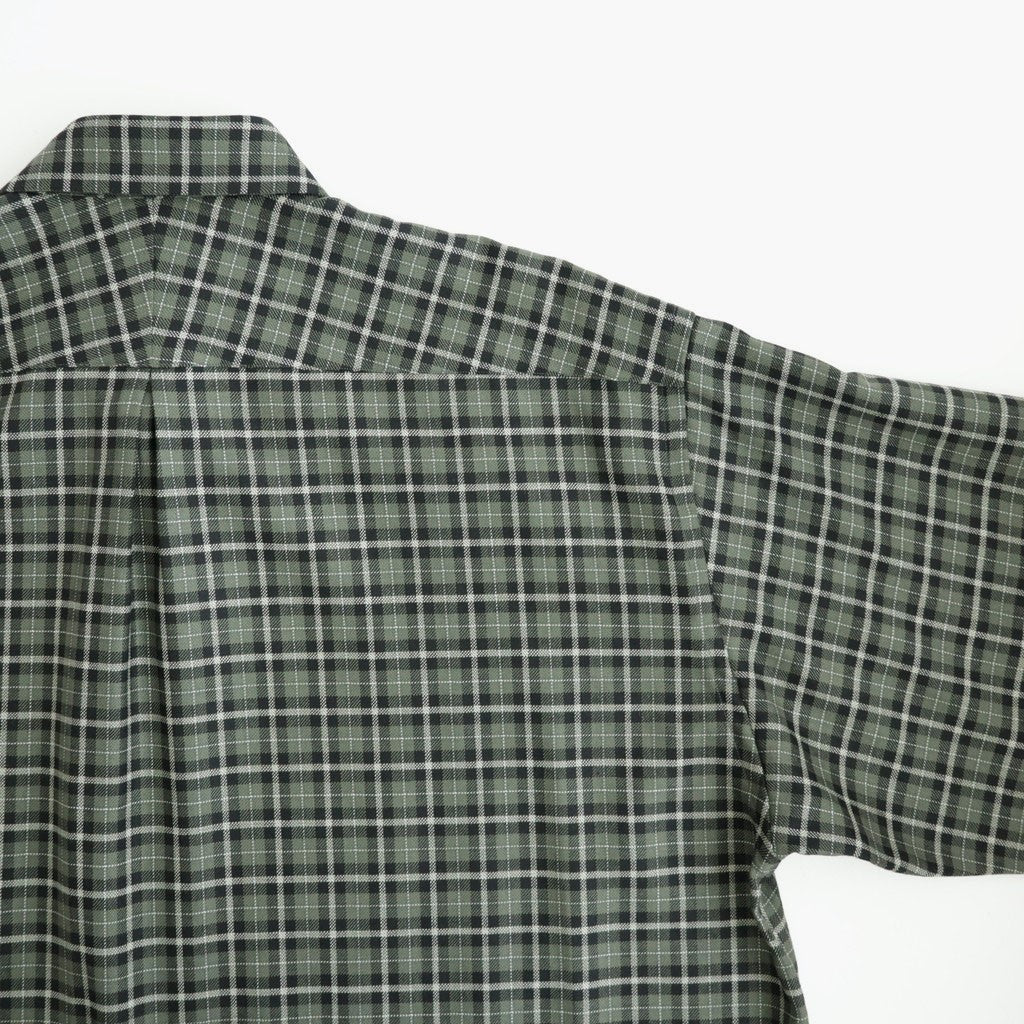 COMFORT FIT SHIRT #MOSS GRAY CHECK [A26C17SH02C]