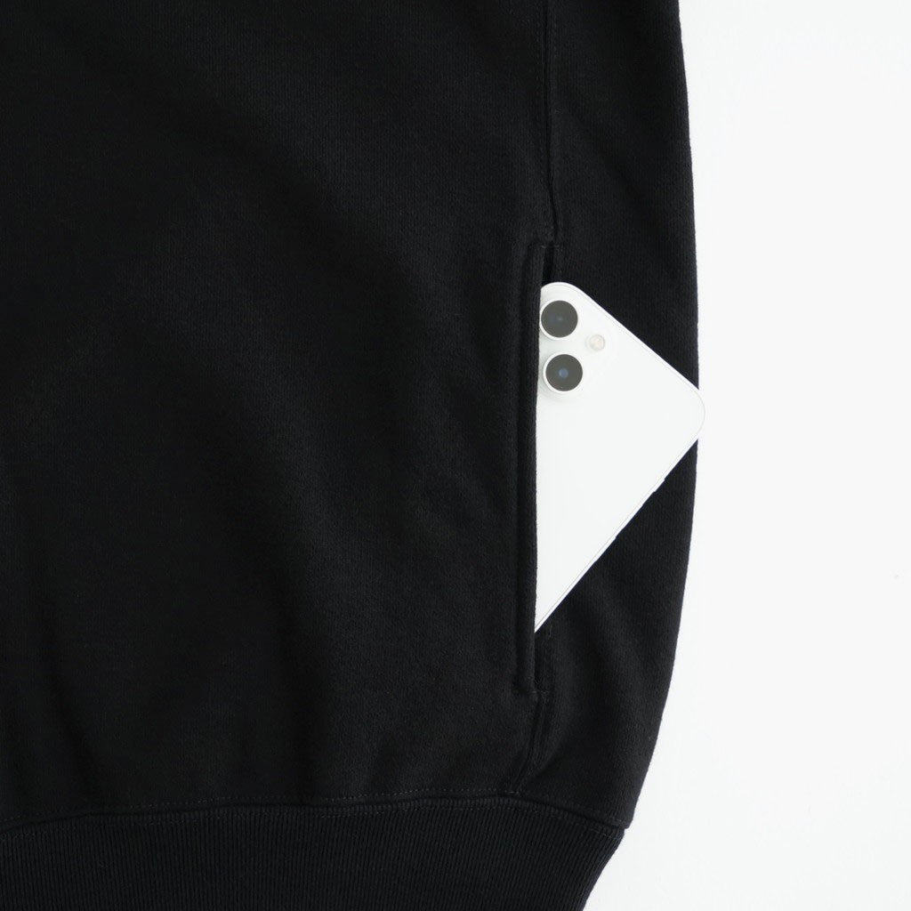 HIGH BULKY JUMBERCA URAKE ZIP UP BLOUSON #BLACK [BN-26FM-043]