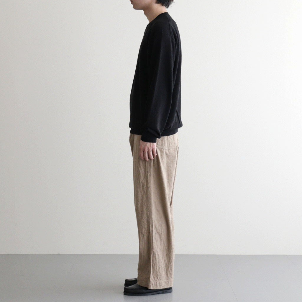 Silk/Cotton Nep Painter Pants #Beige [BHS26S006]