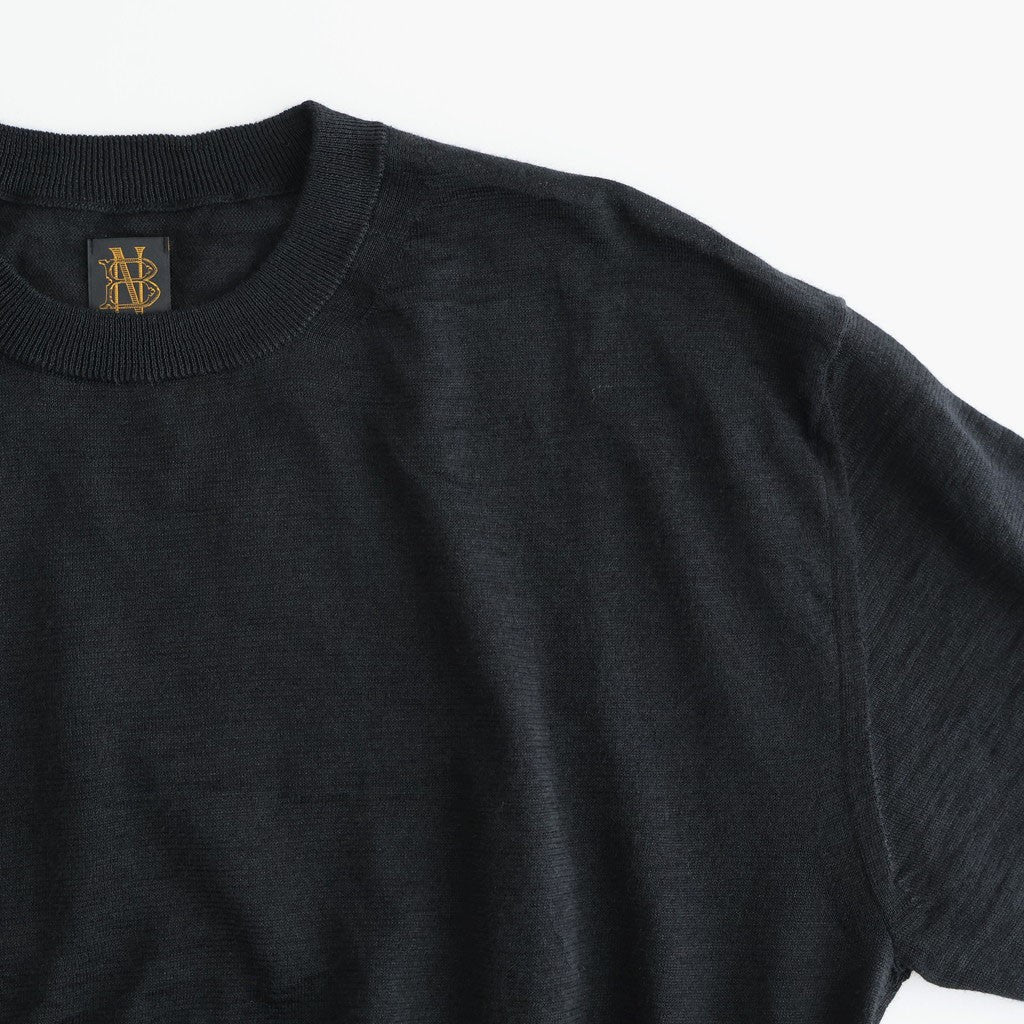 CHOMA CREW NECK #BLACK [BN-26SL-039]