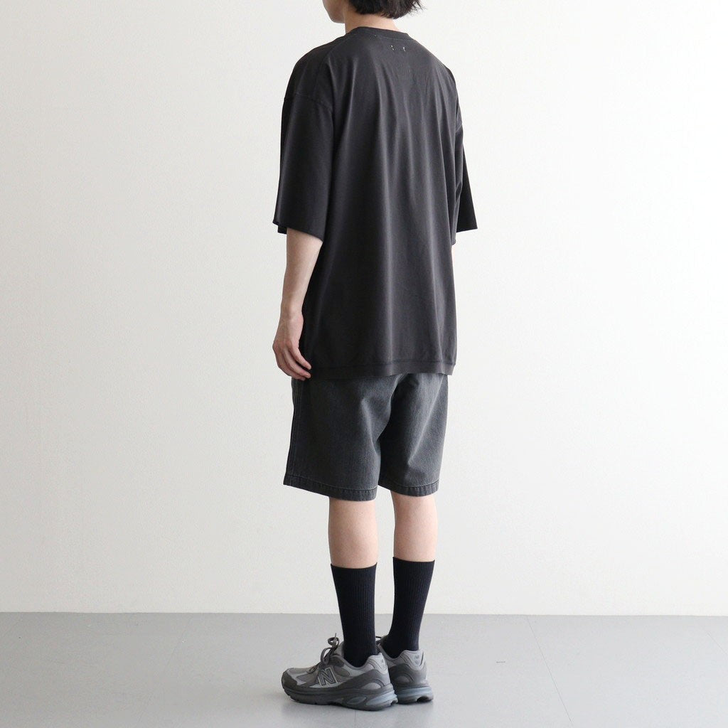 Denim Tuck Field Shorts #Gray [N26SD075]