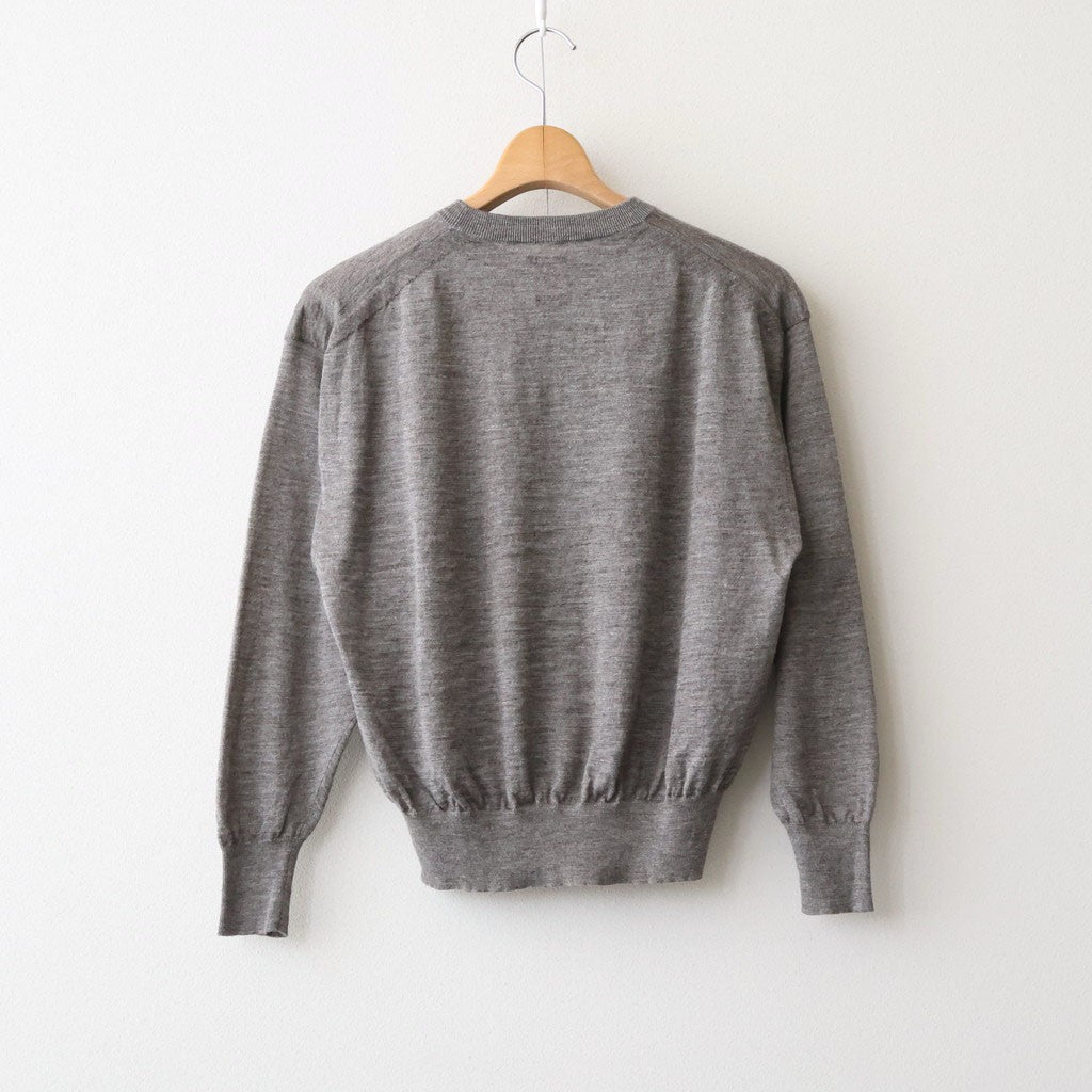 CHOMA CREW NECK #GREIGE [BN-26SL-039]