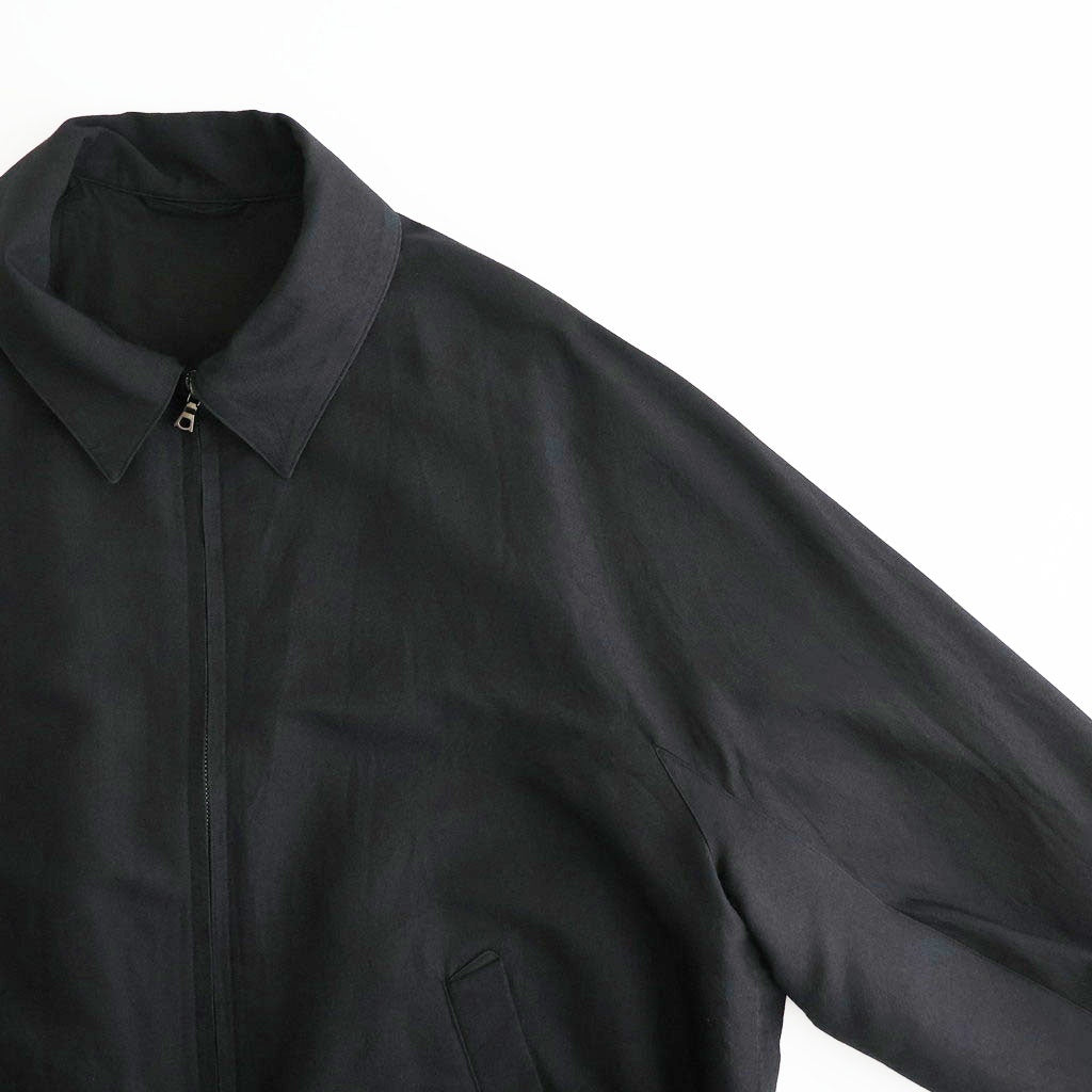 Washed Wool Silk Sports Jacket #Black [BHS26F020]
