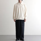 DOUBLE PLEATED EASY TROUSERS #BLACK [A26A22PT02C]