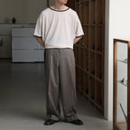 PIMA MOKLODI RINGER TEE #STONE × BROWN [26S-BIS-CS61]