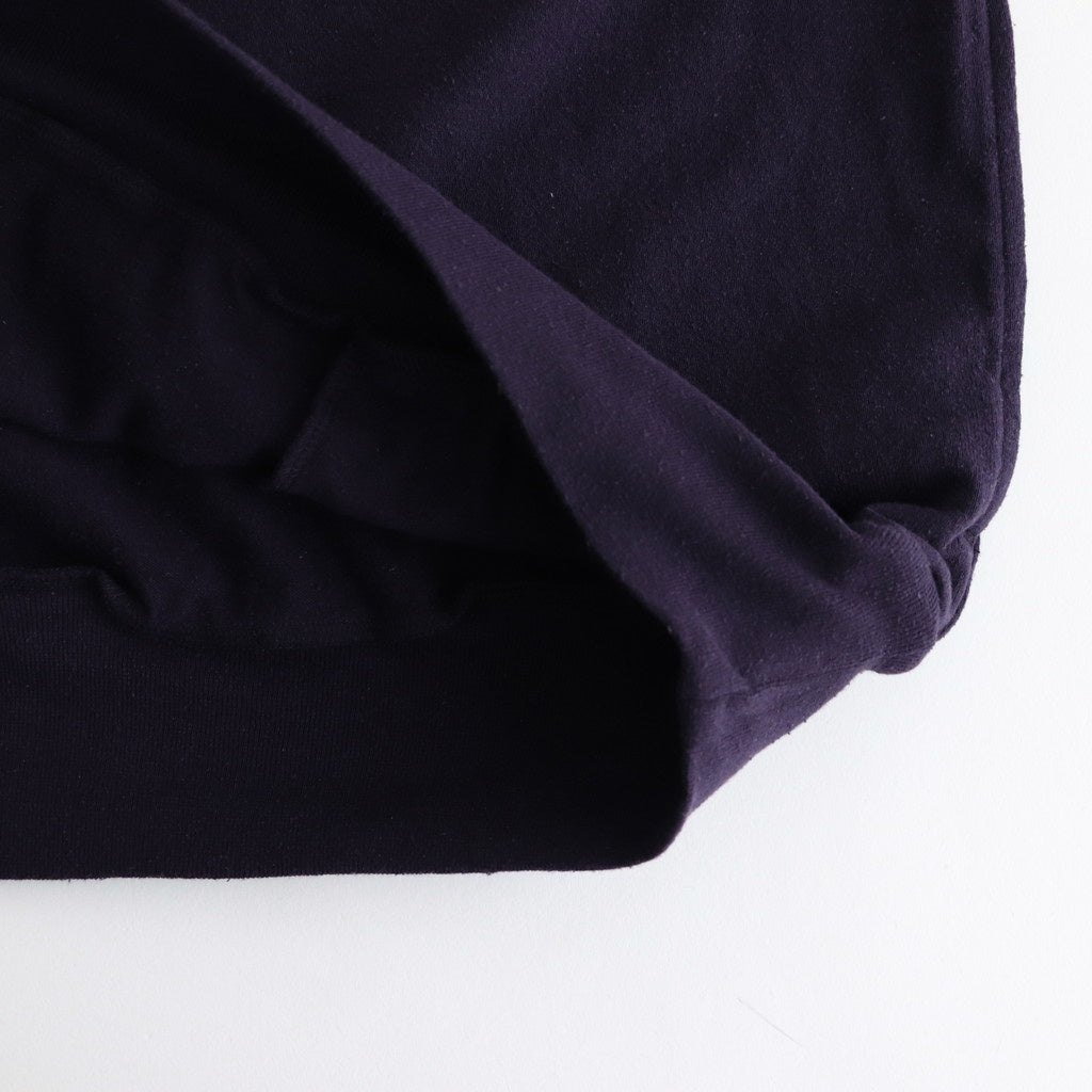 Co/Silk Nep Harf-Zip Shirt #DarkPurple [BHS25S037]